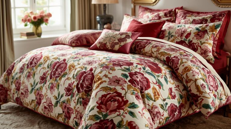 Floral Comforter: The Perfect Centerpiece for a Romantic Bedroom