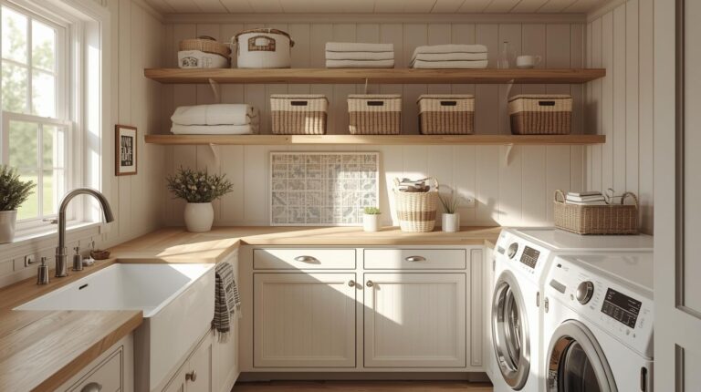 Farmhouse Laundry Room Ideas: Combining Function with Rustic Charm