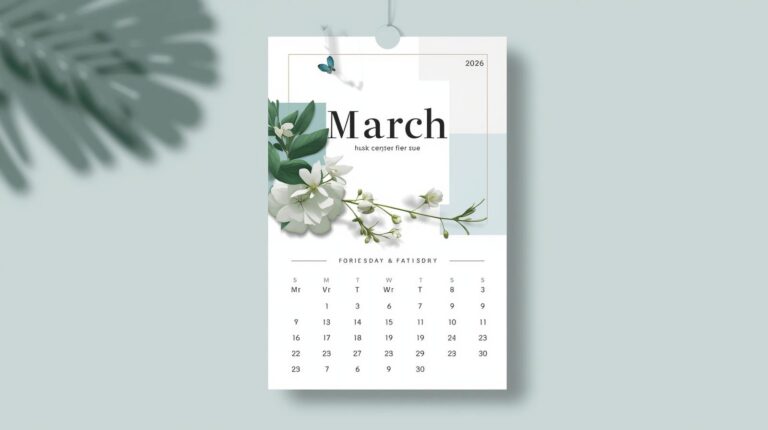 March 2026 Calendar: Planning Your Month with Purpose and Style